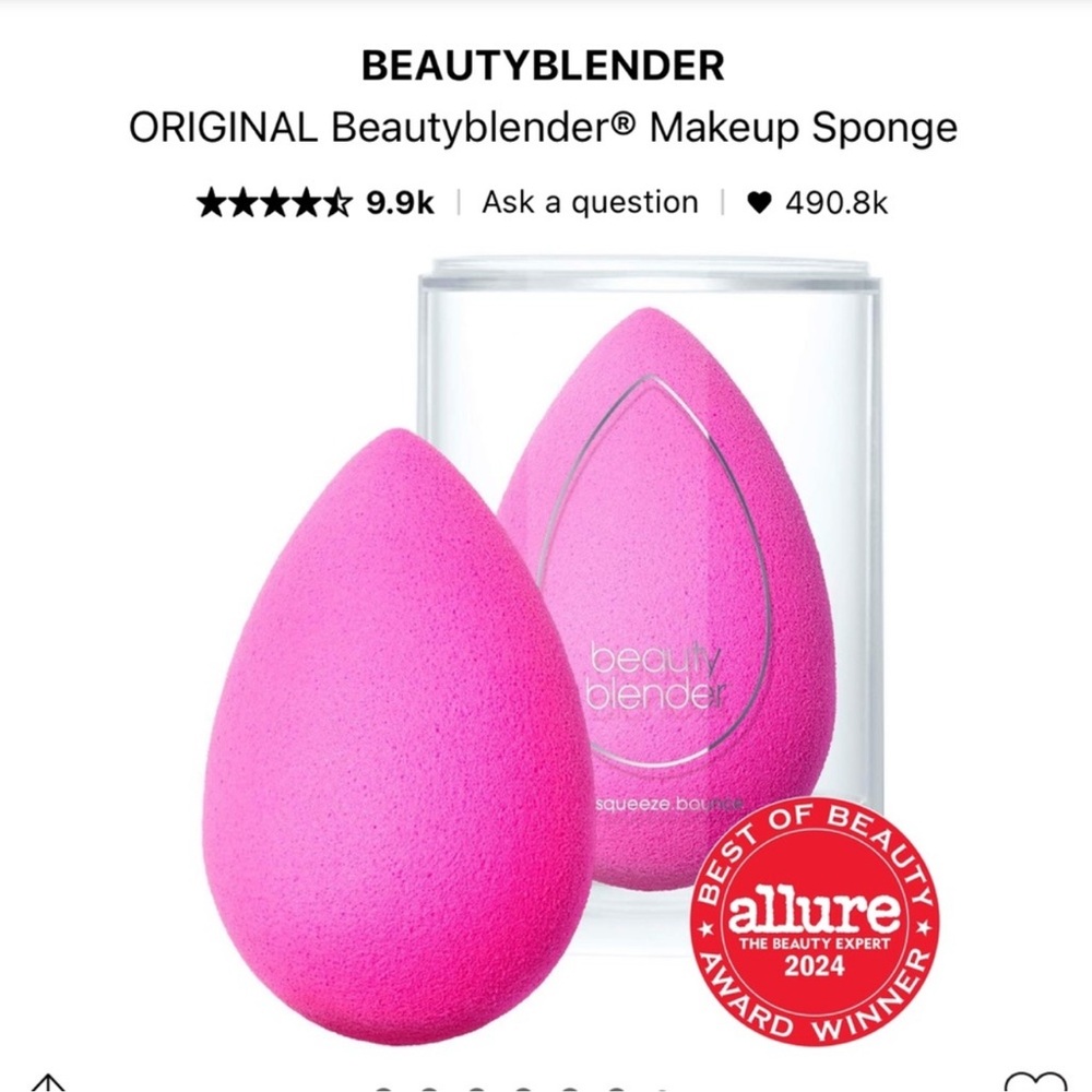 Beautyblender Pink Accents Sponge NEW WITH TAGS